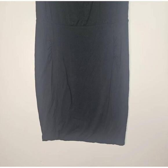 Athleta Womens Ruched Black Bodycon Dress Size Medium - Picture 7 of 10
